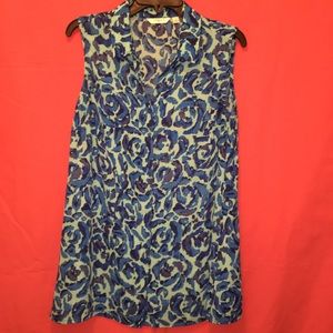 Liz Claiborne Top in Aqua/Turqoise/Blue